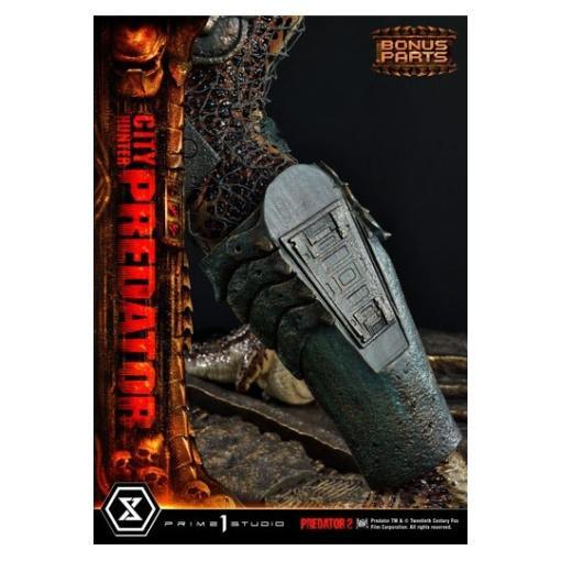 Predator 2 Estatua Museum Masterline 1/3 City Hunter Predator Deluxe Bonus Version 105 cm