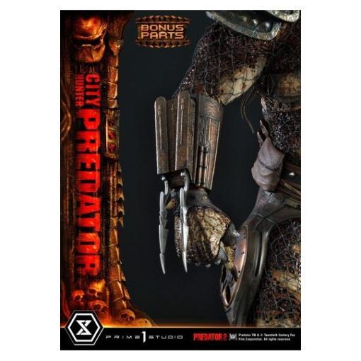 Predator 2 Estatua Museum Masterline 1/3 City Hunter Predator Deluxe Bonus Version 105 cm