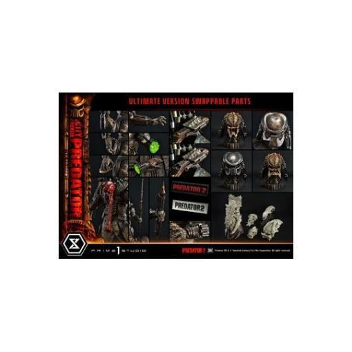 Predator 2 Estatua Museum Masterline 1/3 City Hunter Predator Ultimate Bonus Version 105 cm