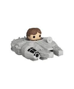 Star Wars Bitty POP! Rides Vinyl Figura Display Han Solo w/Millenium Falcon 2