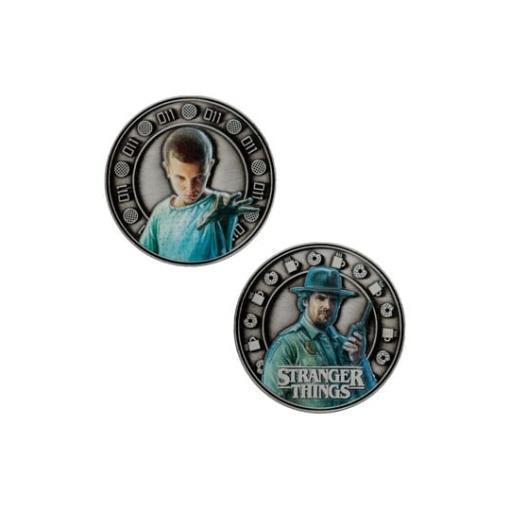 Stranger Things Moneda Eleven & Hopper 4 cm