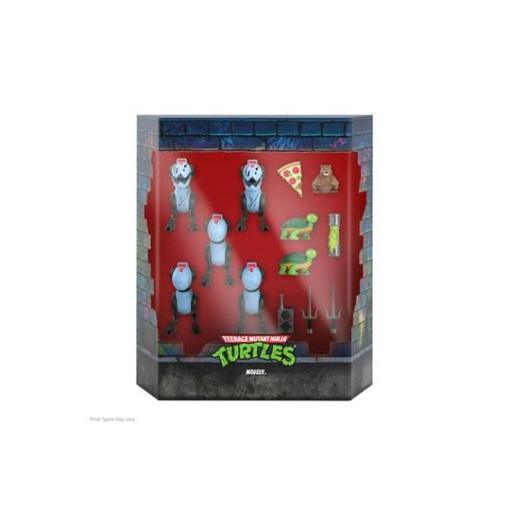 Tortugas Ninja PAck de 5 Figuras Ultimates Mousers 8 cm