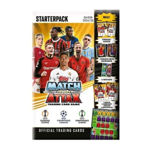 UEFA Club Competitions Match Attax TCG Saison 2024/25 Starterpack *Edición Alemán*