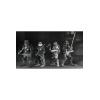 Universal Monsters x Teenage Mutant Ninja Turtles pack de 4 Figuras Turtles Black & White 18 cm