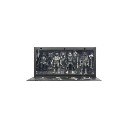 Universal Monsters x Teenage Mutant Ninja Turtles pack de 4 Figuras Turtles Black & White 18 cm