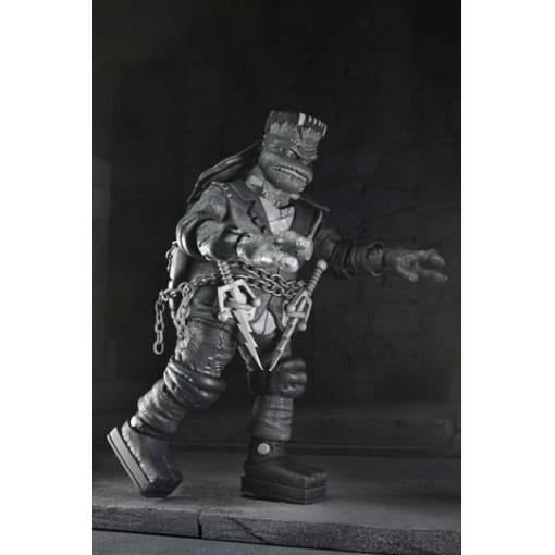 Universal Monsters x Teenage Mutant Ninja Turtles pack de 4 Figuras Turtles Black & White 18 cm