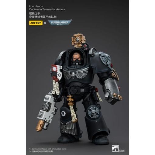 Warhammer 40k Figura 1/18 Iron Hands Captain in Terminator Armour 14 cm