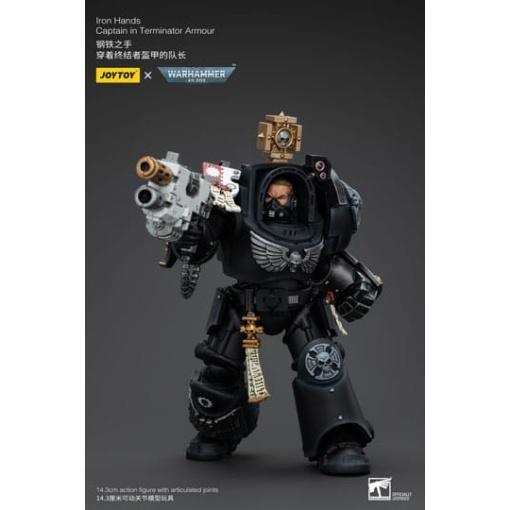 Warhammer 40k Figura 1/18 Iron Hands Captain in Terminator Armour 14 cm