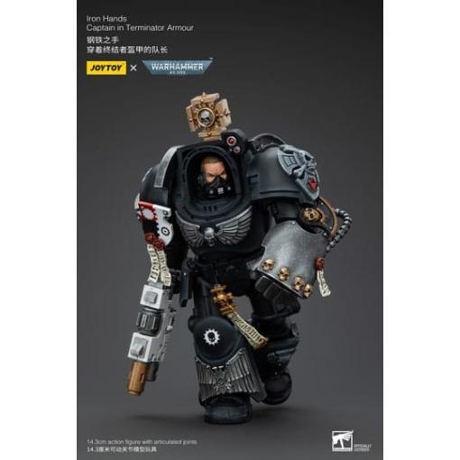 Warhammer 40k Figura 1/18 Iron Hands Captain in Terminator Armour 14 cm