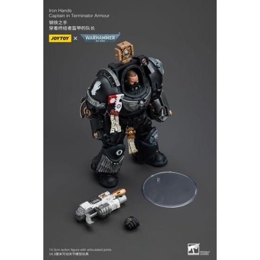 Warhammer 40k Figura 1/18 Iron Hands Captain in Terminator Armour 14 cm