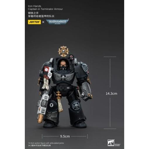 Warhammer 40k Figura 1/18 Iron Hands Captain in Terminator Armour 14 cm