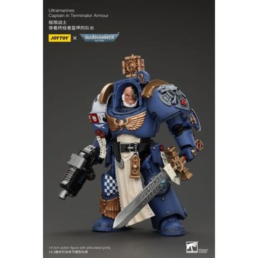 Warhammer 40k Figura 1/18 Ultramarines Captain In Terminator Armour 14 cm