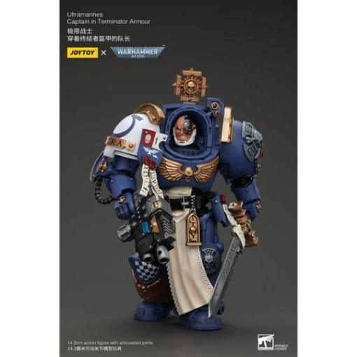 Warhammer 40k Figura 1/18 Ultramarines Captain In Terminator Armour 14 cm