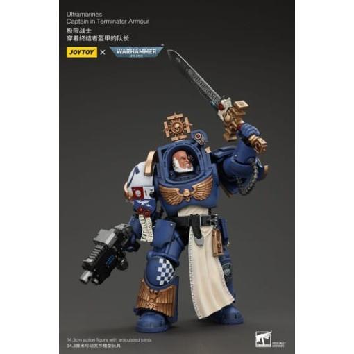 Warhammer 40k Figura 1/18 Ultramarines Captain In Terminator Armour 14 cm