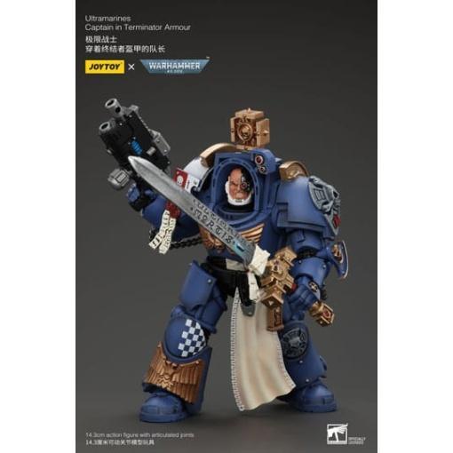 Warhammer 40k Figura 1/18 Ultramarines Captain In Terminator Armour 14 cm