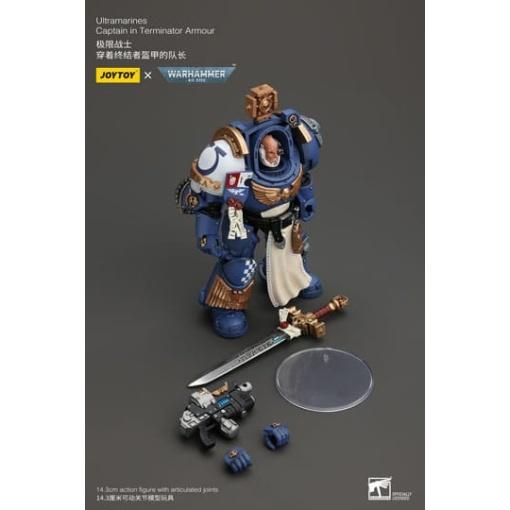 Warhammer 40k Figura 1/18 Ultramarines Captain In Terminator Armour 14 cm