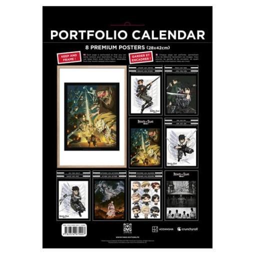 Attack on Titan Portfolio Calendario 2025 *Edición Inglés*