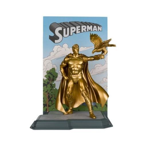 DC Multiverse Figura Superman (Centennial Park Tribute Statue) Gold Label 18 cm