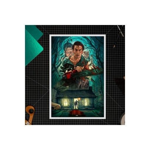 Evil Dead 2 Litografia Ash Williams 46 x 61 cm - sin marco