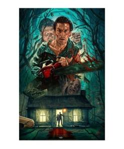 Evil Dead 2 Litografia Ash Williams 46 x 61 cm - sin marco