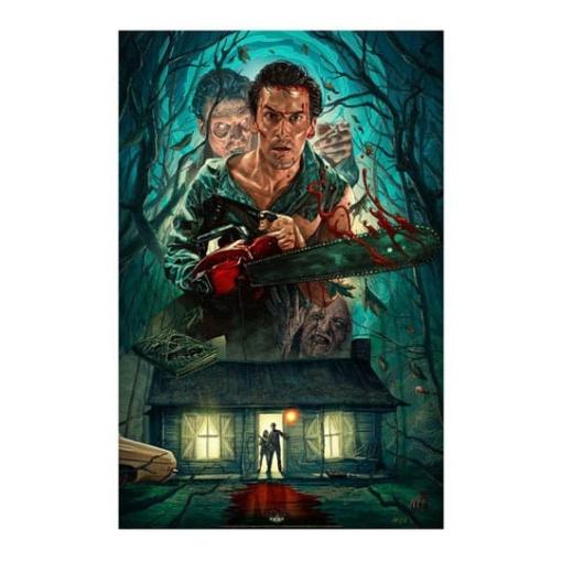 Evil Dead 2 Litografia Ash Williams 46 x 61 cm - sin marco