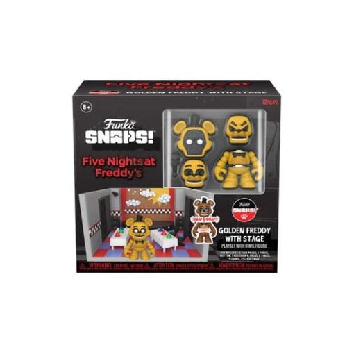 Five Nights at Freddy's Playset con Figura Snap Stage w/Freddy (GD) 9 cm