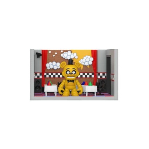 Five Nights at Freddy's Playset con Figura Snap Stage w/Freddy (GD) 9 cm