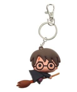 Harry Potter Llavero caucho Harry Potter & Broom Nimbus 7 cm