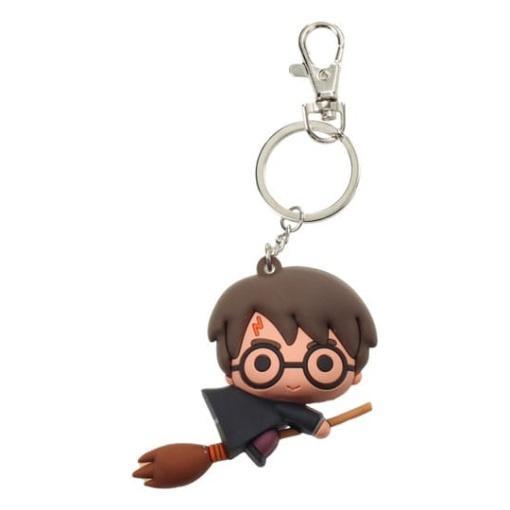 Harry Potter Llavero caucho Harry Potter & Broom Nimbus 7 cm