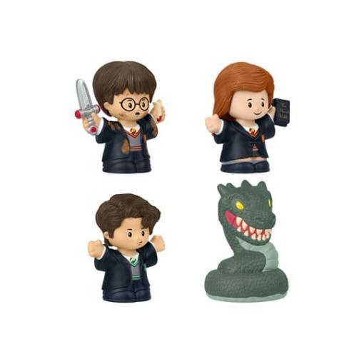 Harry Potter Pack de 4 Minifiguras Fisher-Price Little People Collector Cámara Secreta 6 cm