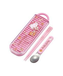 Hello Kitty Set Palillos & Cuchara Sweety pink