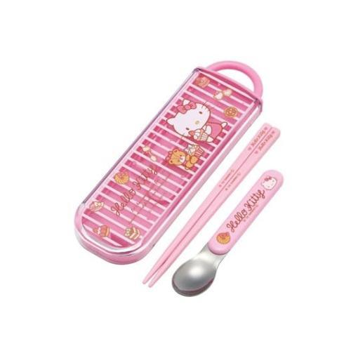 Hello Kitty Set Palillos & Cuchara Sweety pink