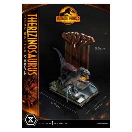 Jurassic World: Dominion Estatua Legacy Museum Collection 1/15 Therizinosaurus Final Battle Bonus Version 55 cm