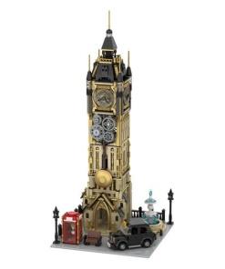 Kit de Construcción Original-Steampunk Series Steampunk Clock Tower Park 58 cm