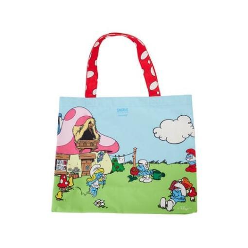 Los Pitufos by Loungefly Bolsa Canvas Village Life