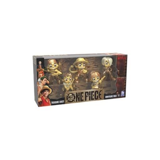 One Piece Figura Set Gold 6 cm