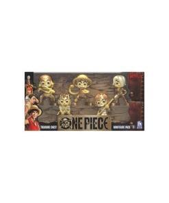 One Piece Figura Set Gold 6 cm