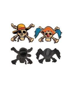 One Piece Pack 2 Pin Chapas Luffy & Buggy