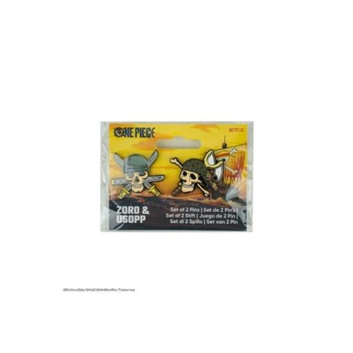 One Piece Pack 2 Pin Chapas Zoro & Usopp