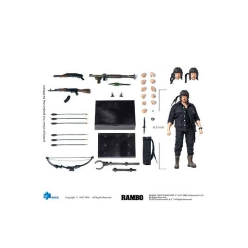 Rambo Figura 1/12 Exquisite Super Series First Blood II John Rambo 16 cm - Embalaje muy dañado