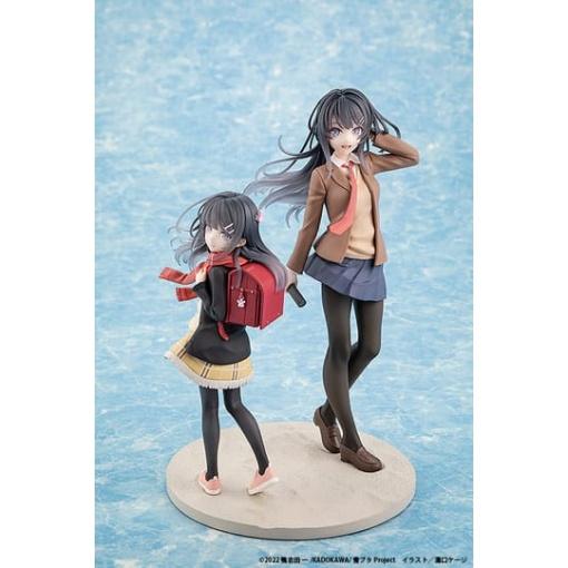 Rascal Does Not Dream of a Knapsack Kid Estatua PVC Mai Sakurajima High School Graduation Ver. & Knapsack Kid 19 cm