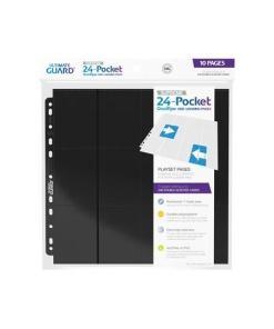 Ultimate Guard 24-Pocket QuadRow Pages Side-Loading Negro (10)