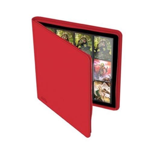 Ultimate Guard Zipfolio 480 - 24-Pocket XenoSkin (Quadrow) - Rojo