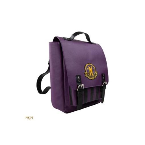 Wednesday Mochila Nevermore Academy Purple