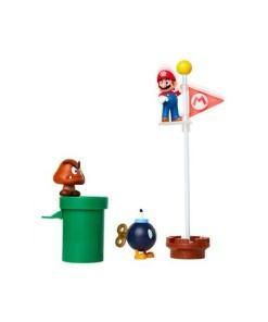 World of Nintendo Super Mario Diorama Set Acorn Plains