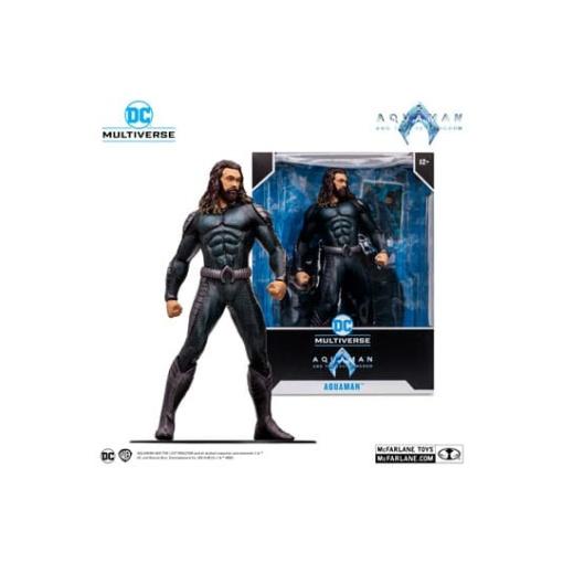 Aquaman y el Reino Perdido Figura Megafig DC Multiverse Aquaman 30 cm - Embalaje dañado