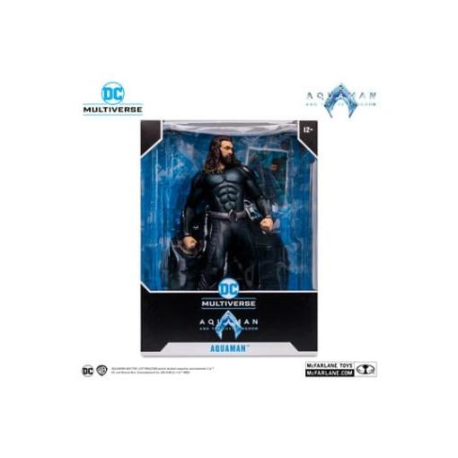 Aquaman y el Reino Perdido Figura Megafig DC Multiverse Aquaman 30 cm - Embalaje dañado