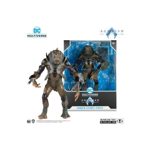 Aquaman y el Reino Perdido Figura Megafig DC Multiverse Sunken Citadel Pirate 30 cm - Embalaje dañado