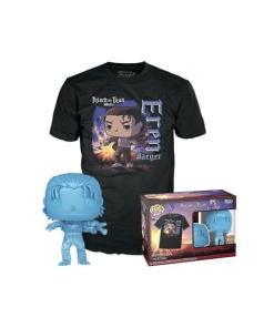 Attack on Titan POP! & Tee Set de Minifigura y Camiseta Eren w/ marks