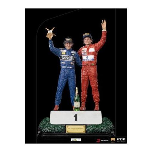 Ayrton Senna Estatua 1/10 Deluxe Art Scale Alain Prost & Ayrton Senna (The Last Podium 1993) 27 cm